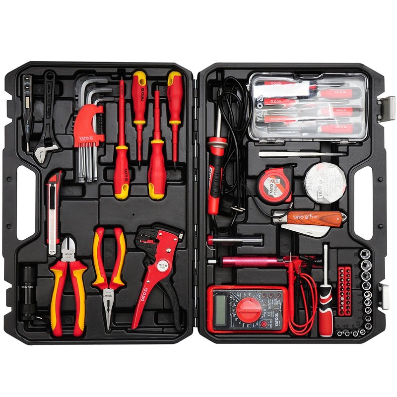 Werkzeug-Set für Elektriker 68-teilig YT-39009 - Online Shop rund um