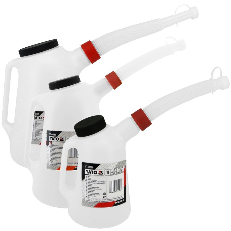 lkannen Set 1 | 3 | 5 Liter Behlter mit flexiblen Ausgieer YT-06980 - 06985