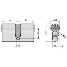 BASI Profil-Doppelzylinder Gleich Schlieend Typ M5001-0005 30/35