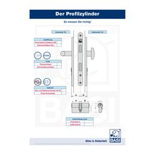 BASI Profil-Doppelzylinder Gleich Schlieend Typ M5001-0520 35/50