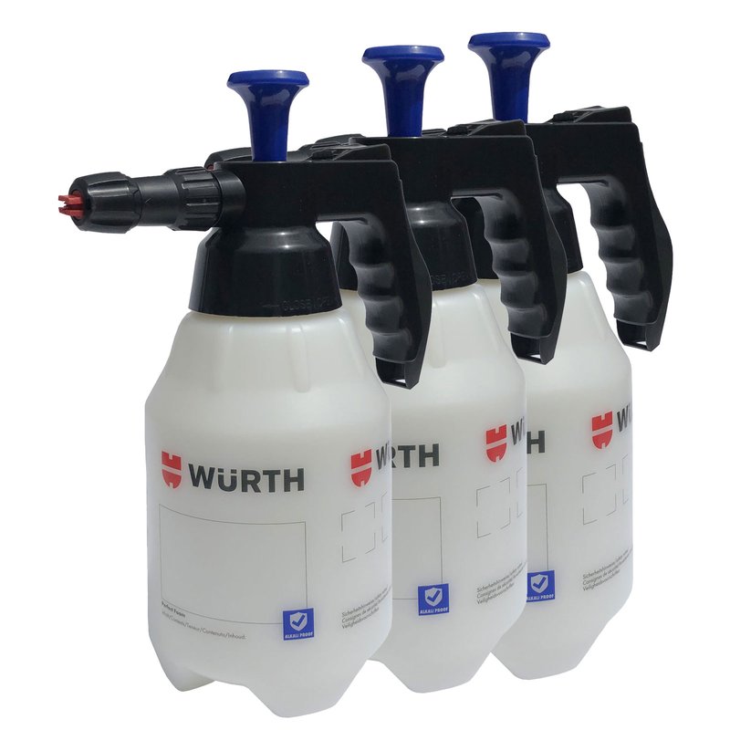 3 x Würth Pumpsprühflasche Schaum 1,5 Liter - Online Shop rund um Hau