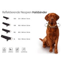 BELLOMANIA Hundehalsband Nakoa Neopren Rot Gr. XS-XL Typ BH-NC