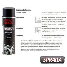 Auto Lackspray Dose Spraila Schwarz Matt 500ml